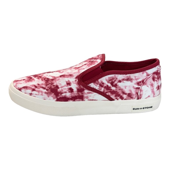Sun + Stone Reins Red Tie Dye Comfort Slip on Loafers Sneakers Mens Size 12 13 M main image 6